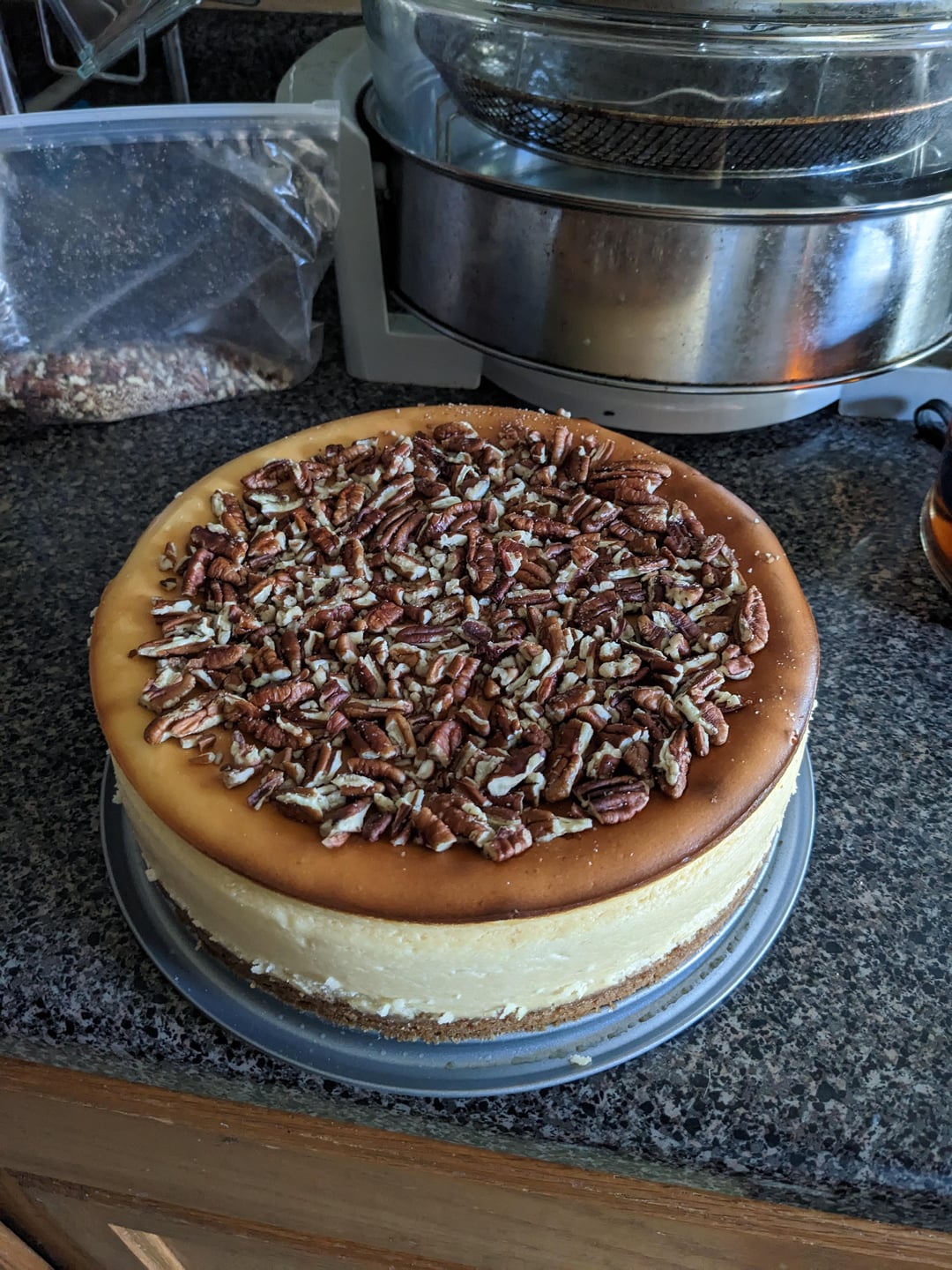 Another Pecan Brandy Cheesecake Dining and Cooking
