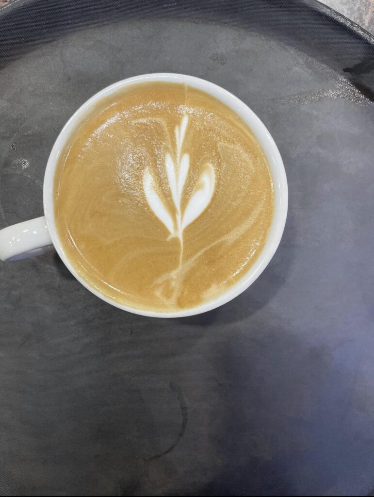 Latte art progression