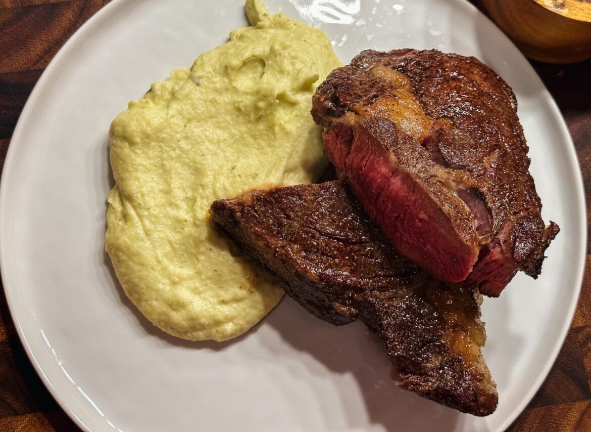Ribeye with Parsnip Purée
