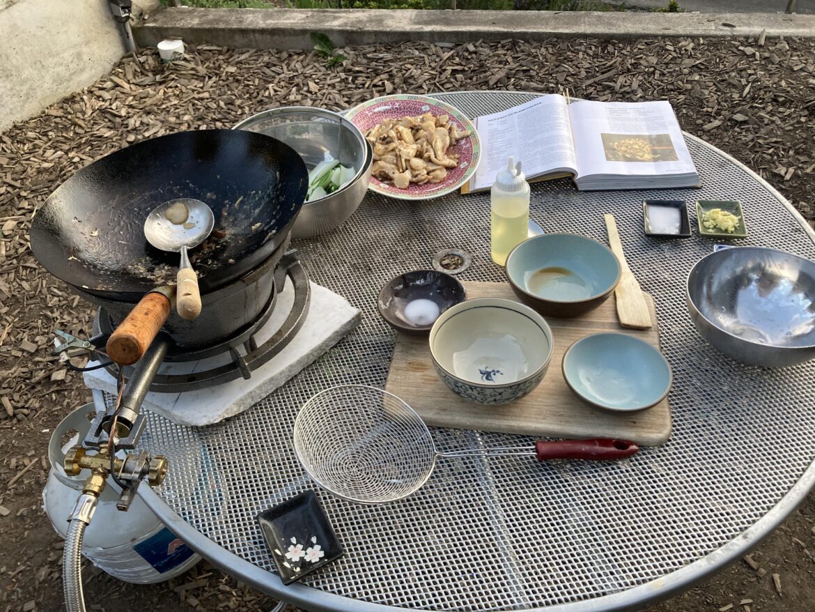 Picos not so bland chicken with smoky Bok Choi