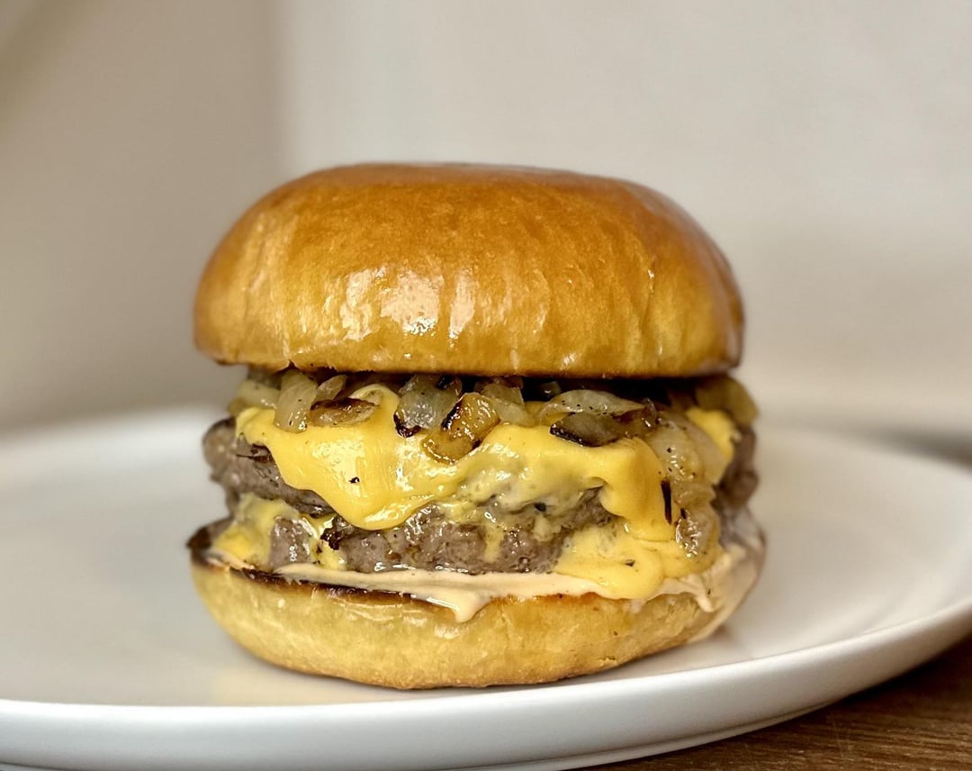 Honey Butter Hamburger Buns, complete with the finished product