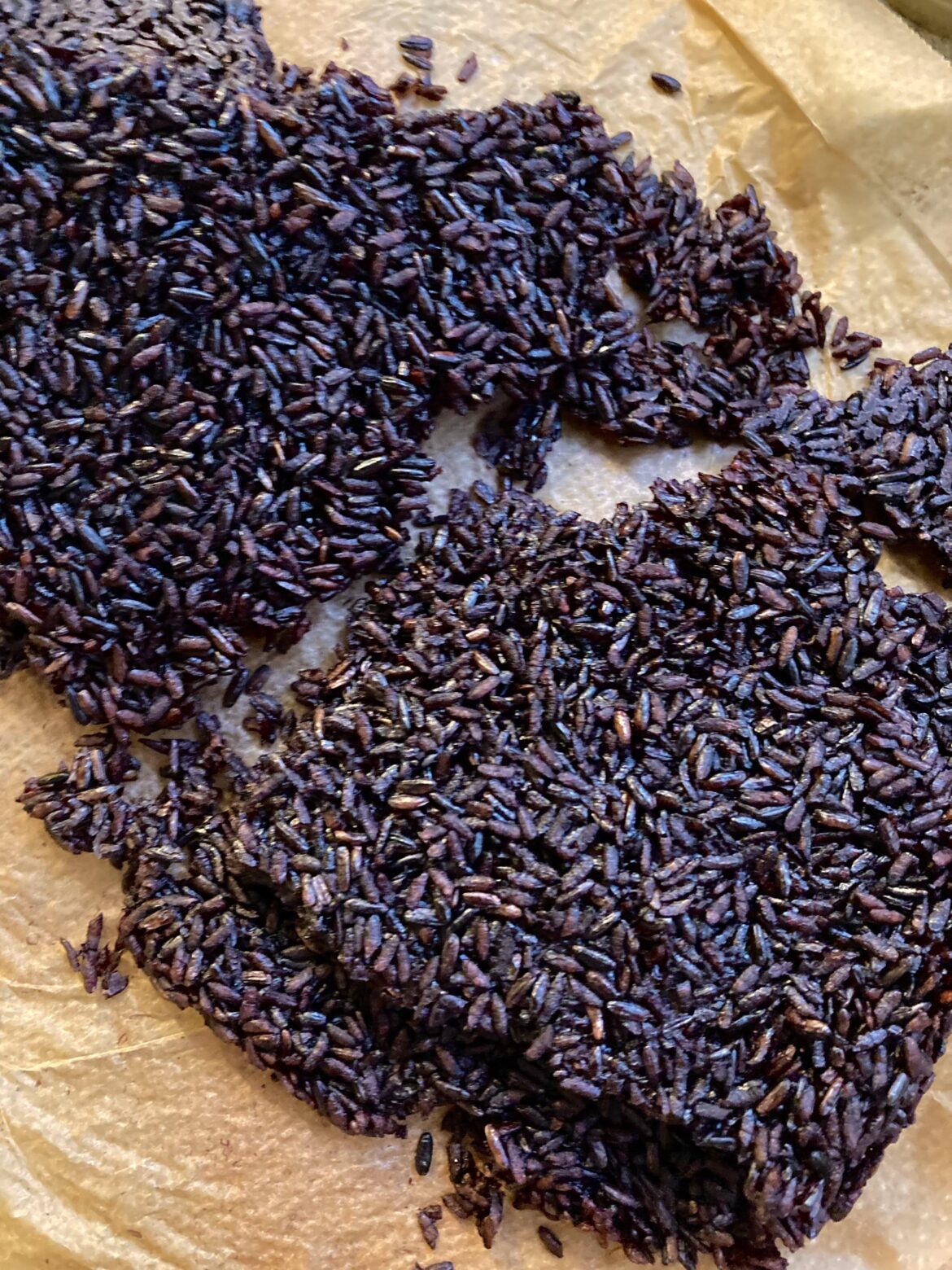 Made some tasty purple rice nurungji