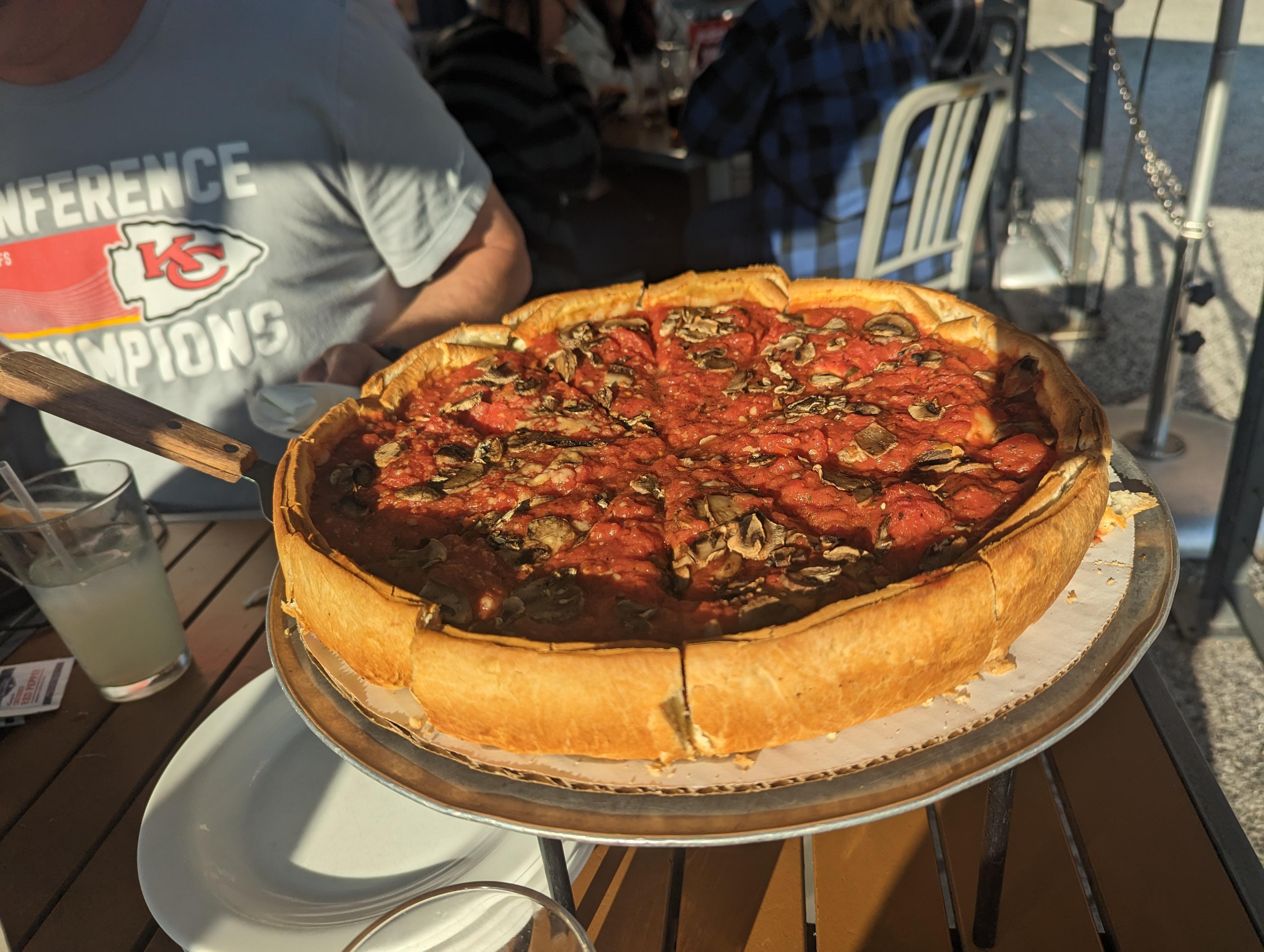 Deep Dish from Giordano's in Chicago - Dining and Cooking