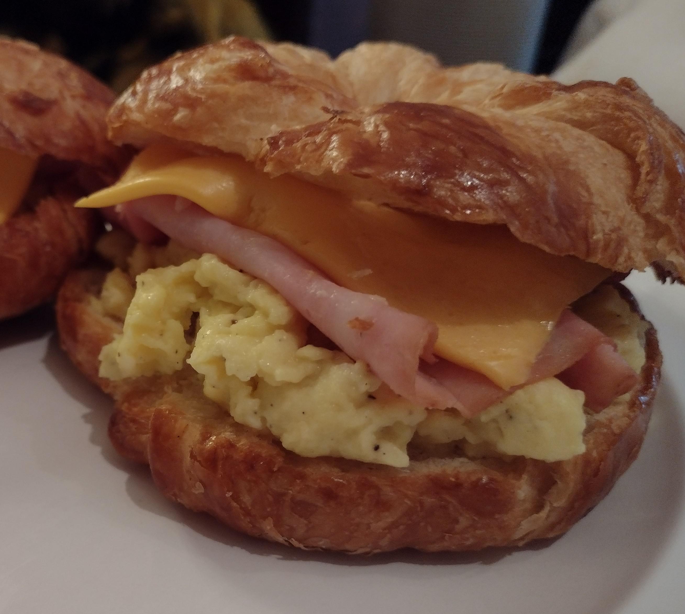 Ham Egg & Cheese Croissan'wich - Dining and Cooking