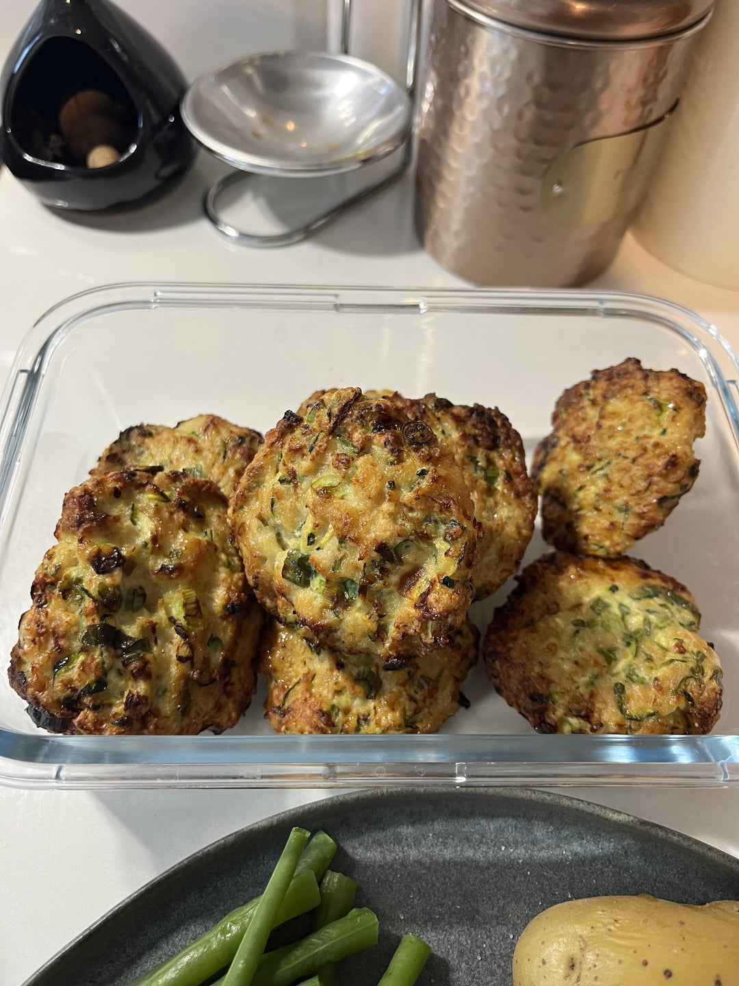 Air Fryer Chicken rissoles 100cal each Dining and Cooking