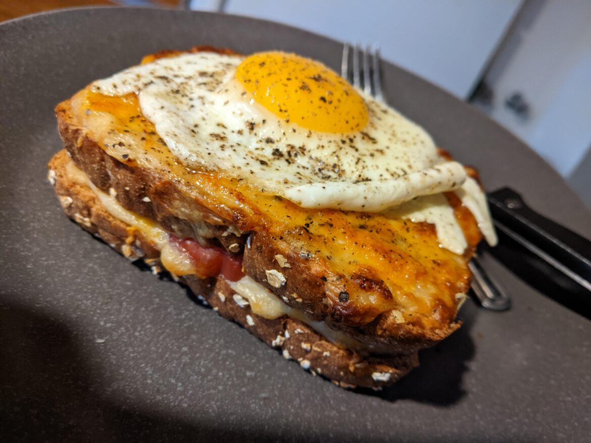 Croque-madame for lunch today