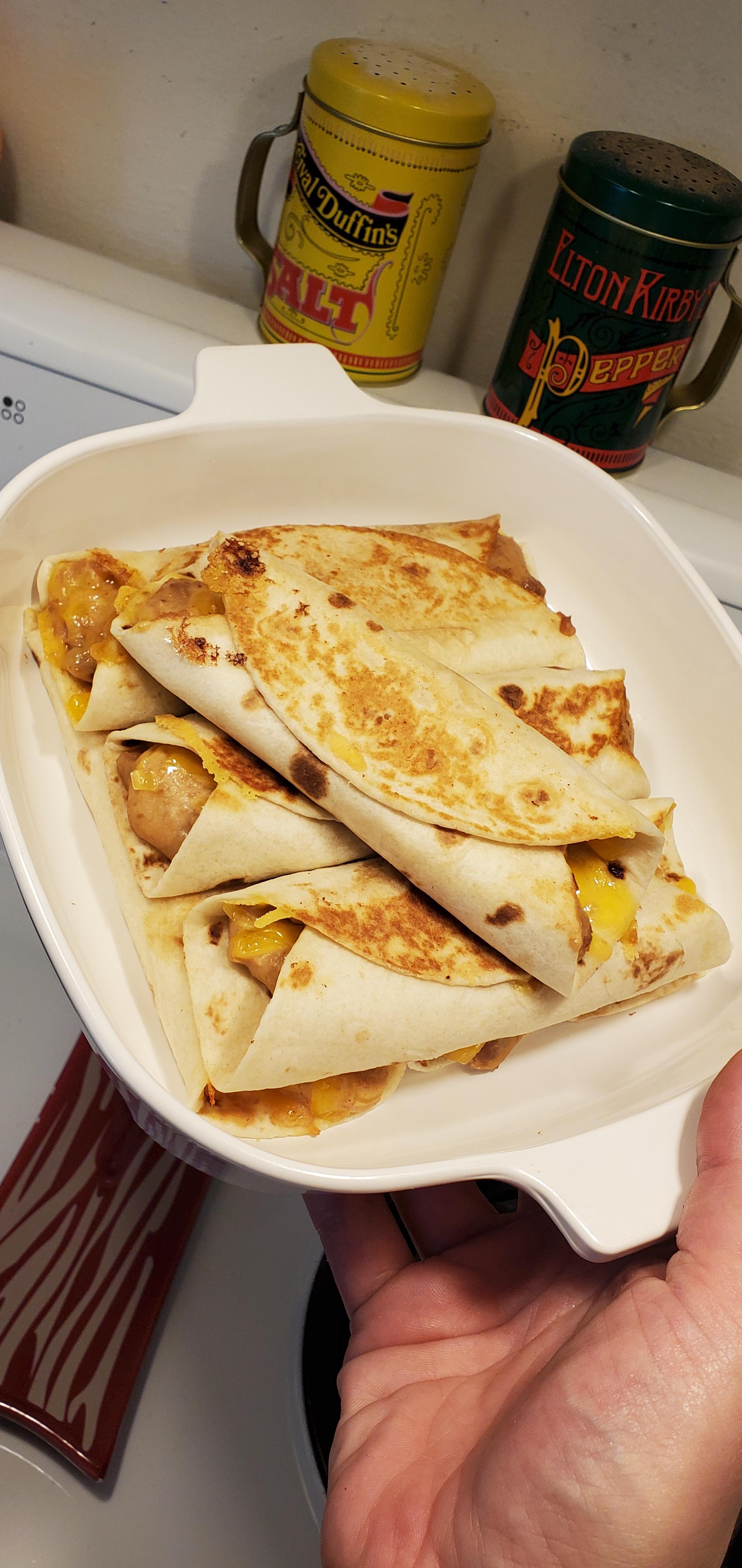 Bean & cheese burritos Dining and Cooking