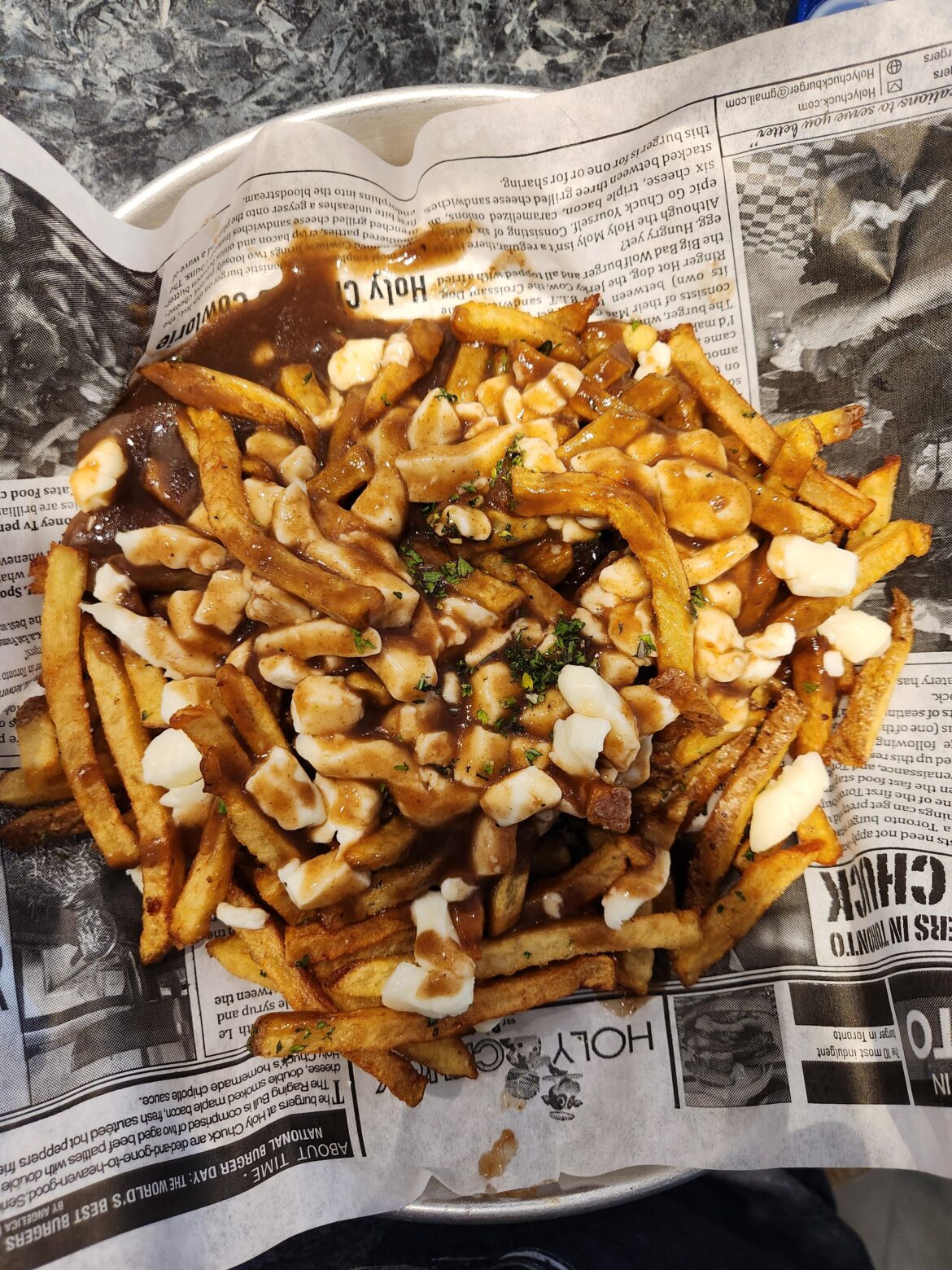 Poutine from Holy Chuck, Toronto