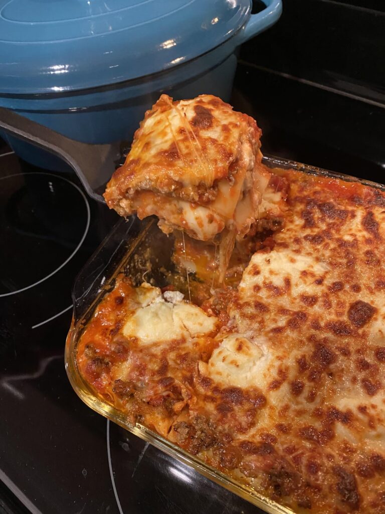 [homemade] 3 layer meat lasagna.