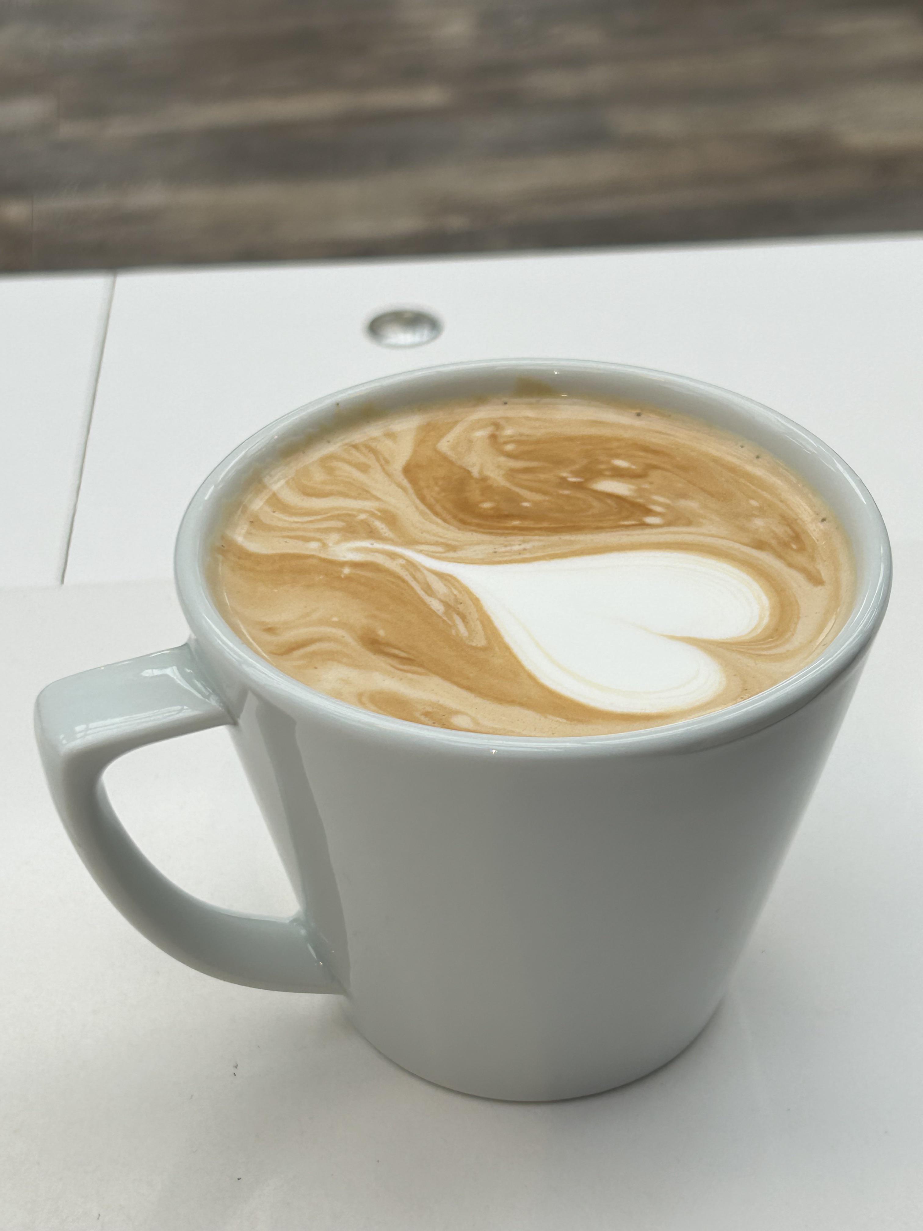 one of my first latte art attempts ) Dining and Cooking