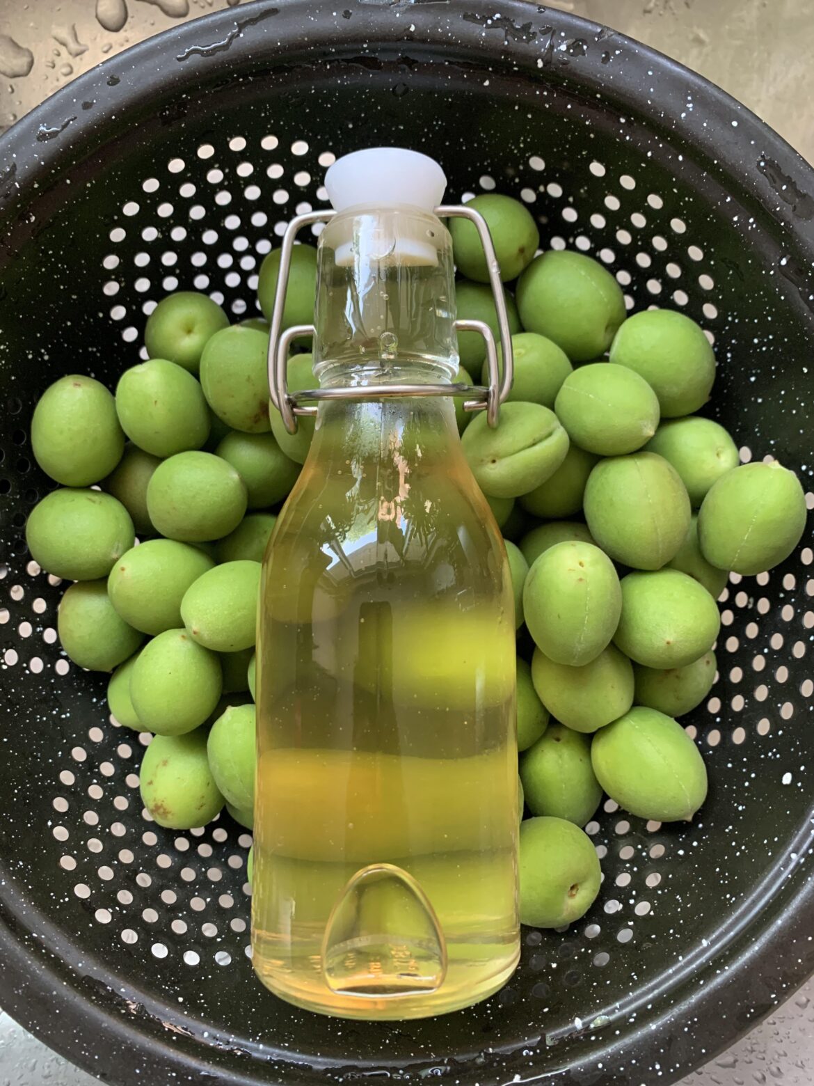 This years fresh maesil and a little bit of last years batch of syrup. I love this stuff so much. 🥲