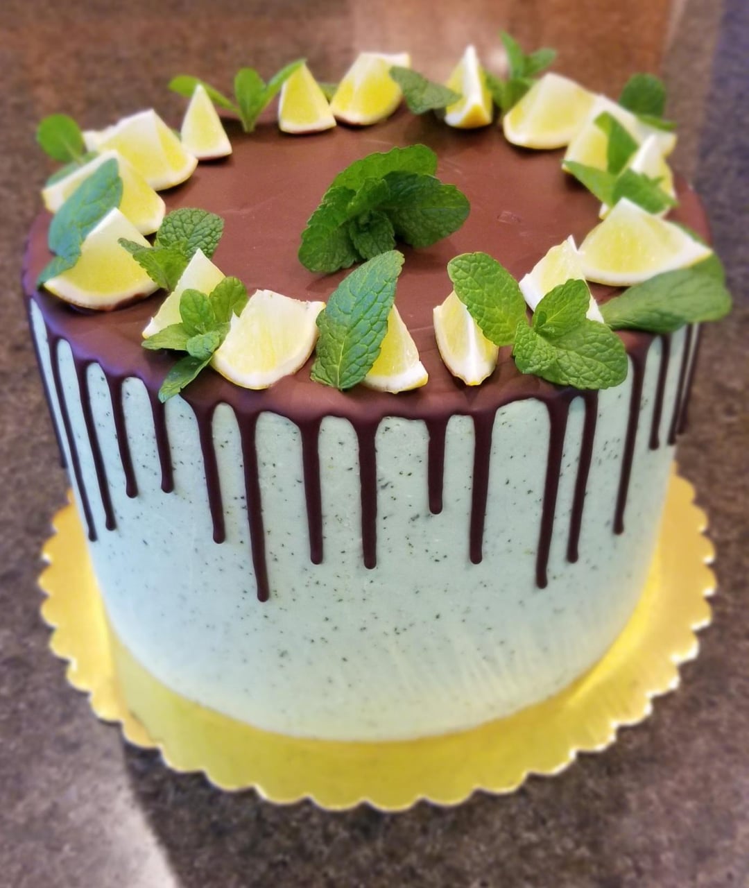 Mint Lime Honey Cake Dining and Cooking