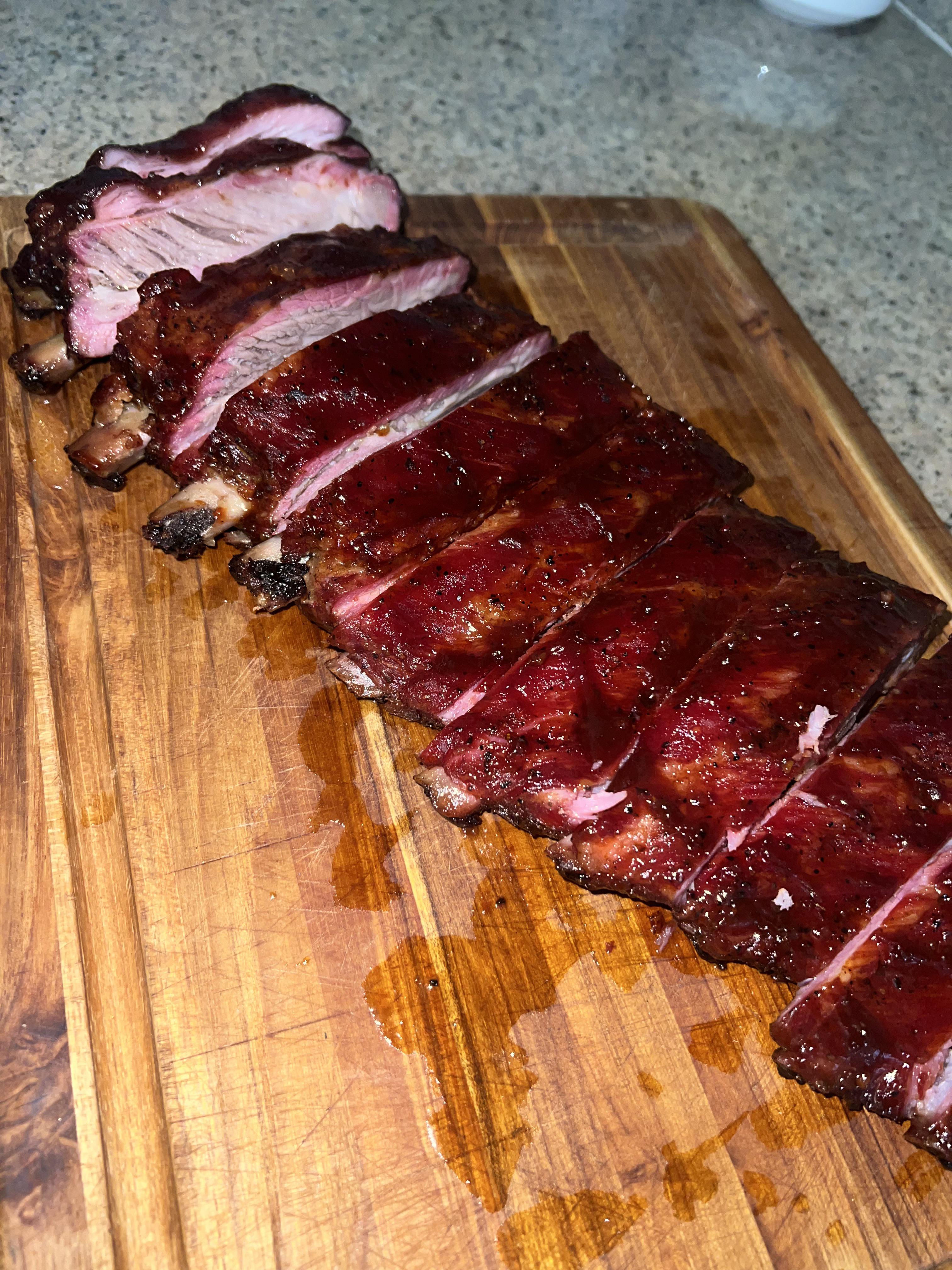 First time smoking ribs! Dining and Cooking