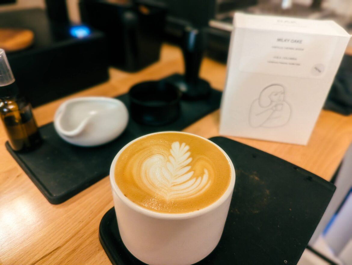 Cappuccino made with Diego Bermùdez's "Milky Cake" from Dak Coffee Roasters