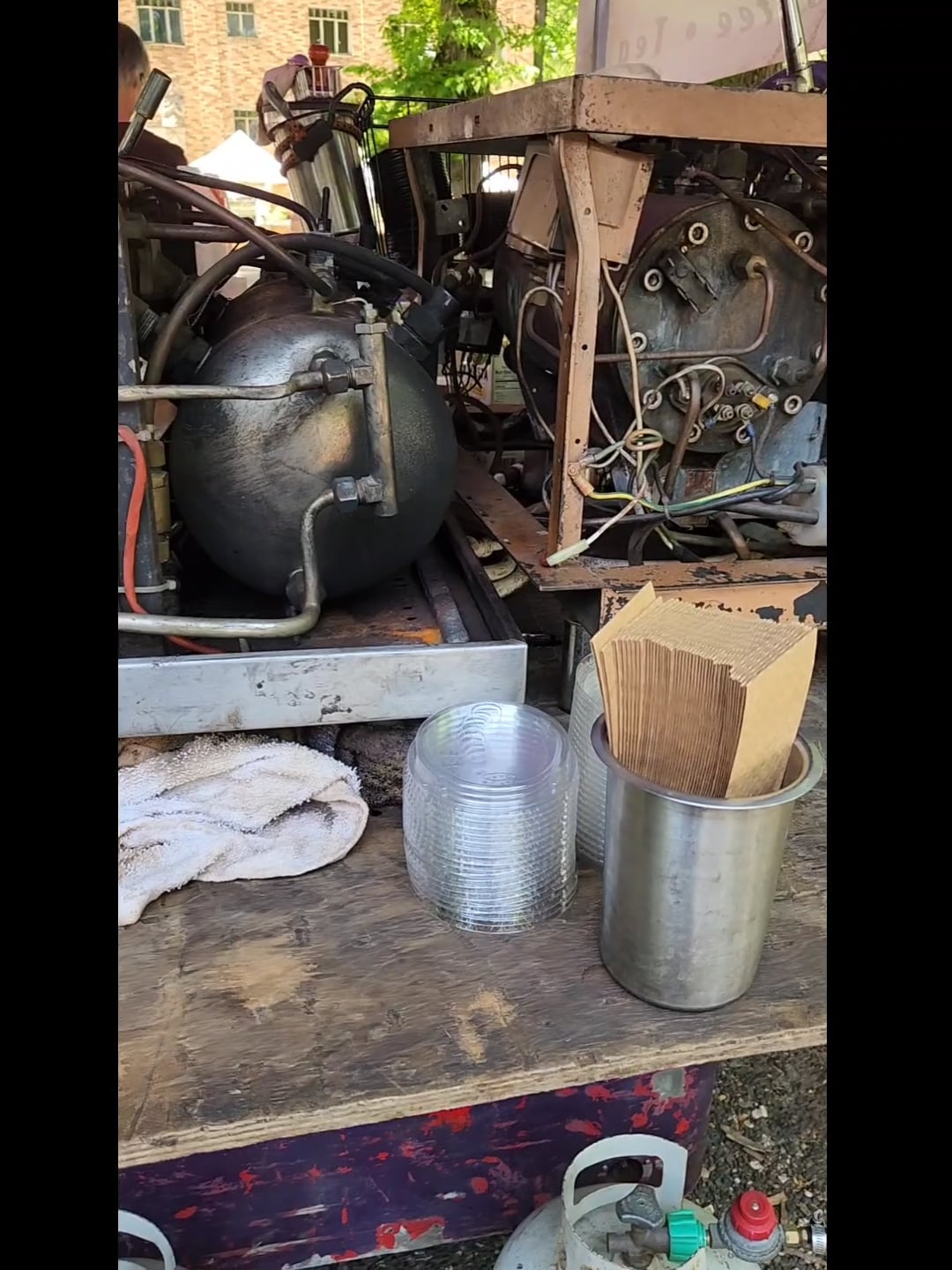 Filming the espresso machines in Portland Farmers Market turned into an