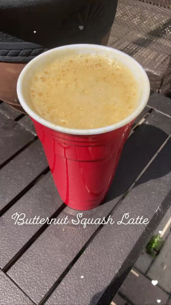 Made a butternut squash latte!