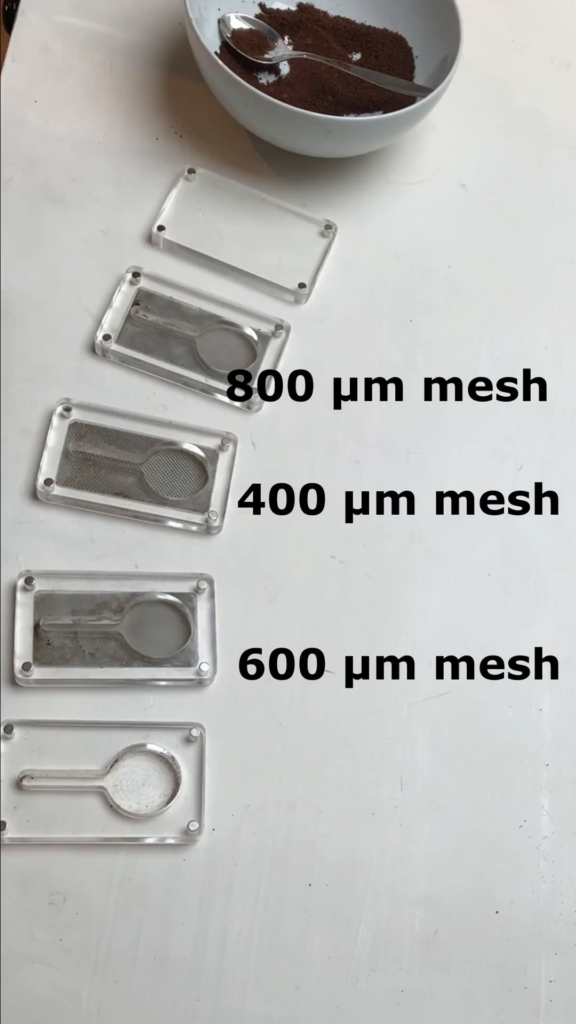 I wanted to measure the particle size distribution of my mill and built this gauge. What do you think?