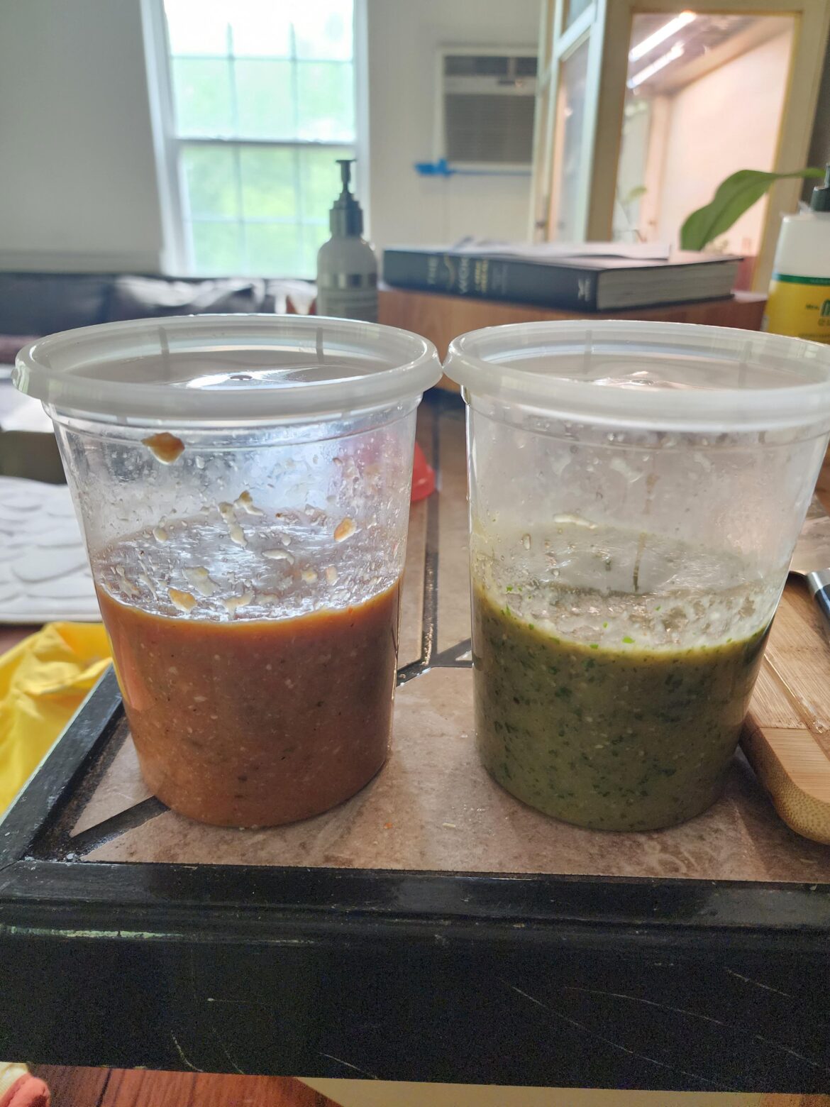 Charred Salsa Verde, delicious for snacking on and dipping in. Charred Salsa Verde, delicious for snacking on and dipping in.