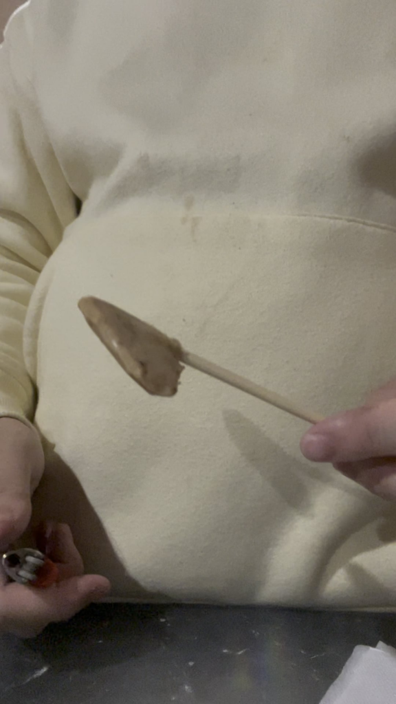 Anyone explain? Black chemical fumes too. Chinese mystery snack