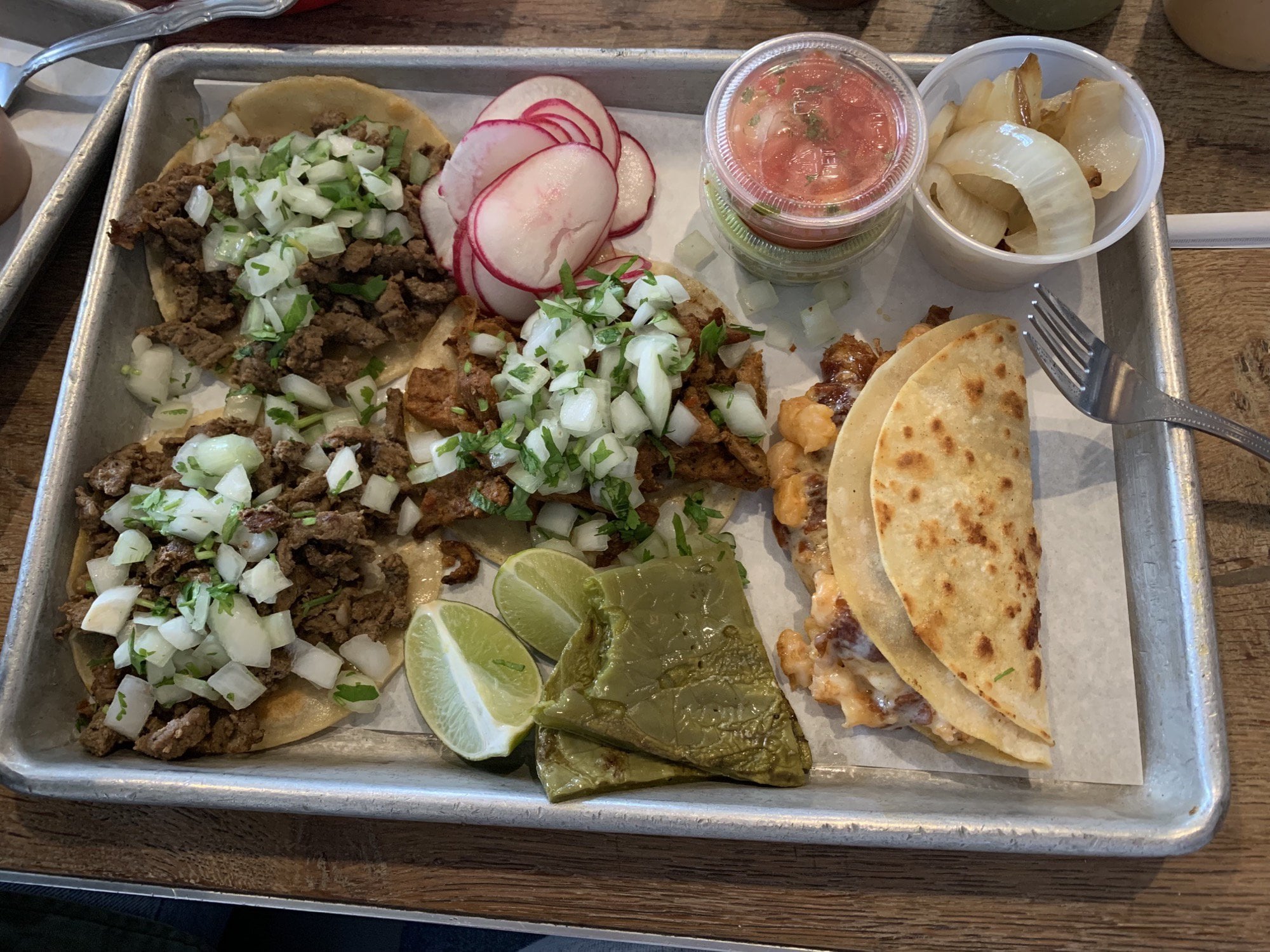 One last taco post from Tacos El Patron in San Francisco, two asada