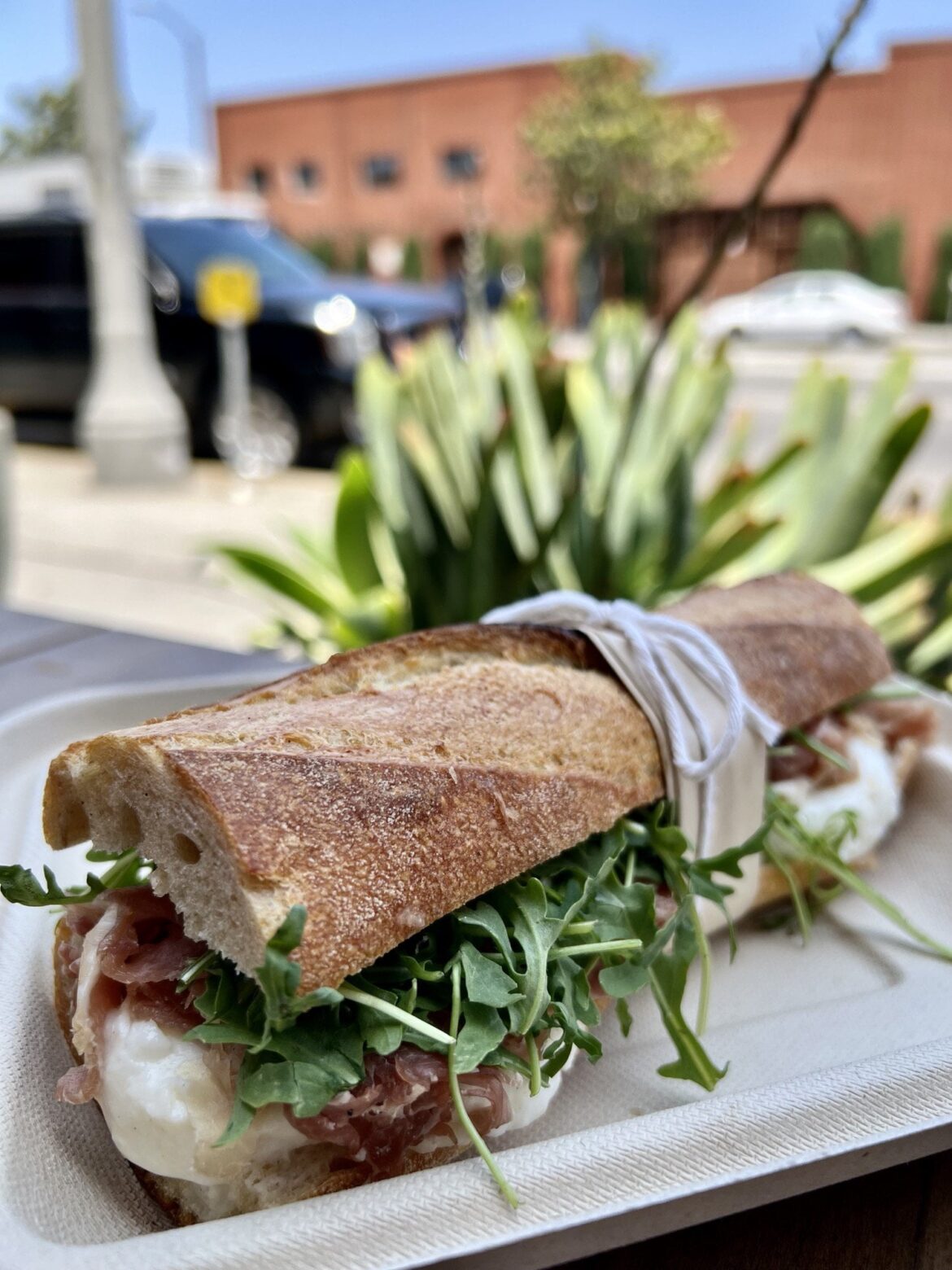 Prosciutto sandwich ($17) from Erewhon