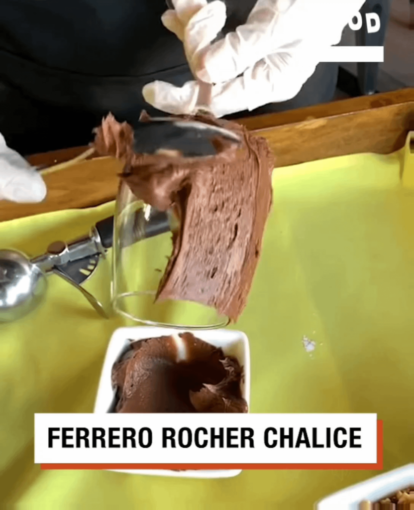 Just one scoop of ice cream in a "fancy way"