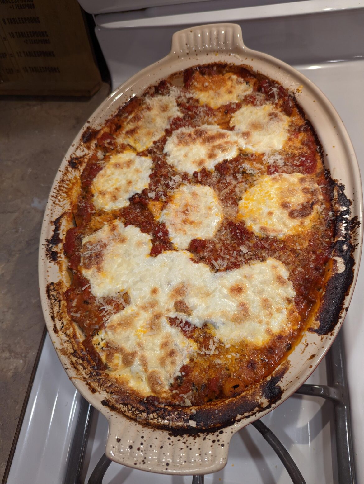 Kenji's no-boil baked ziti