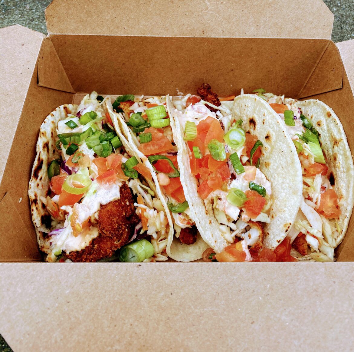 Twice-fried cod tacos from Westport