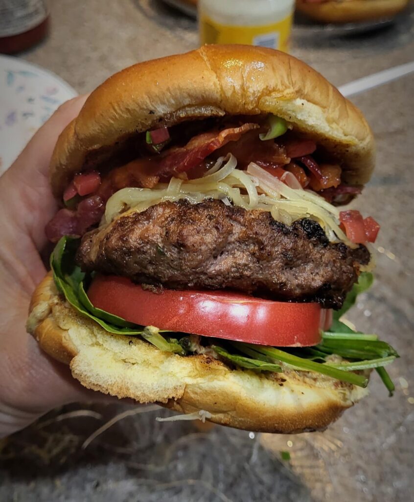 Bacon Swiss and Oven 'Fries'