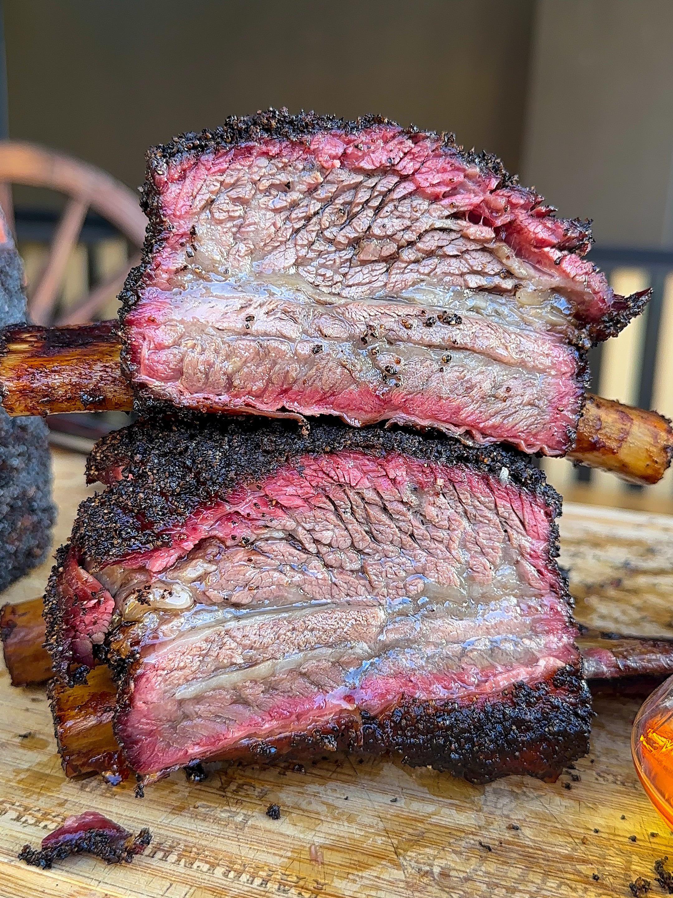 [Pro/chef] Aussie Beef Short Ribs cooked in a bullet smoker. Dining