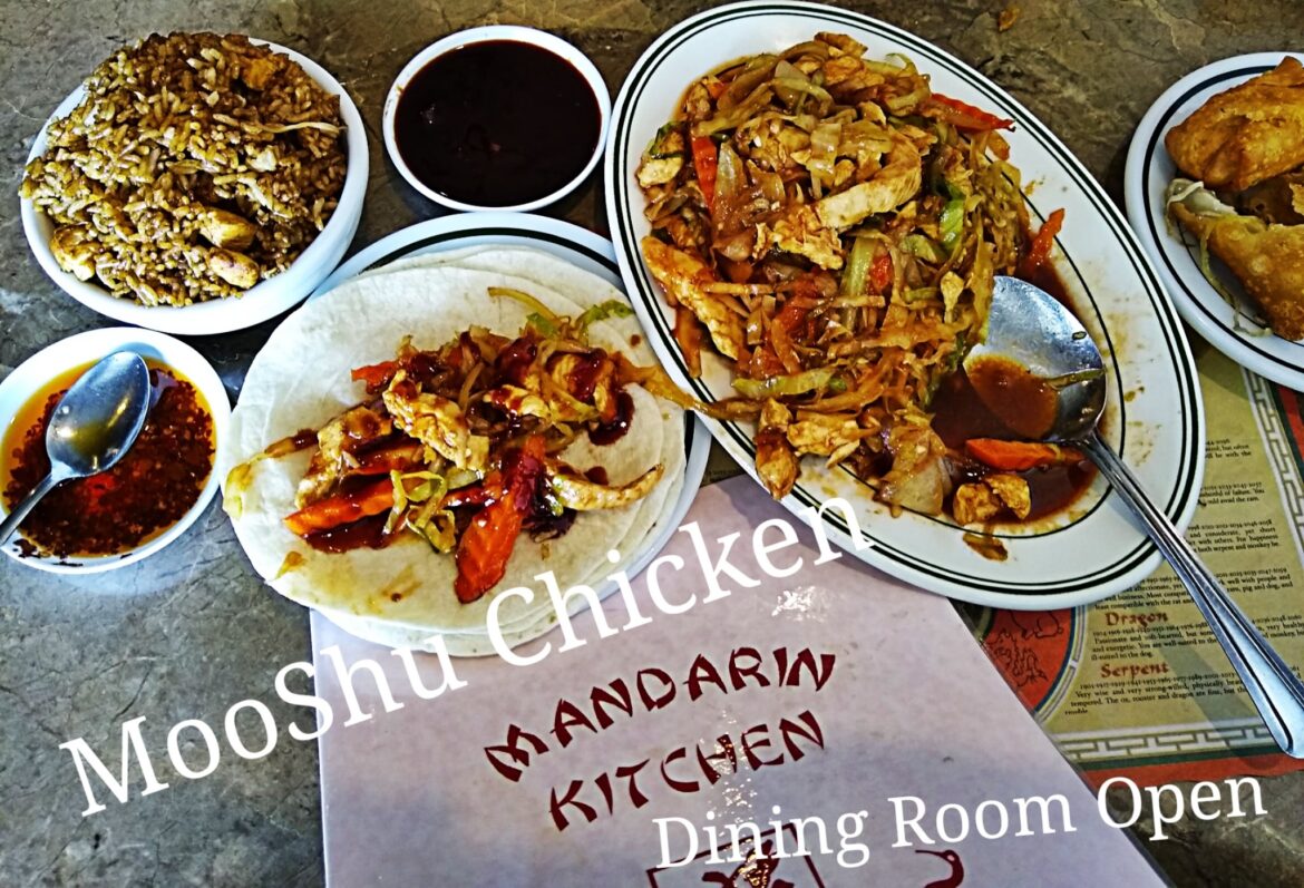 You MooShu, mean Pancake. MooShu Chicken, Beef , Pork or Shrimp.