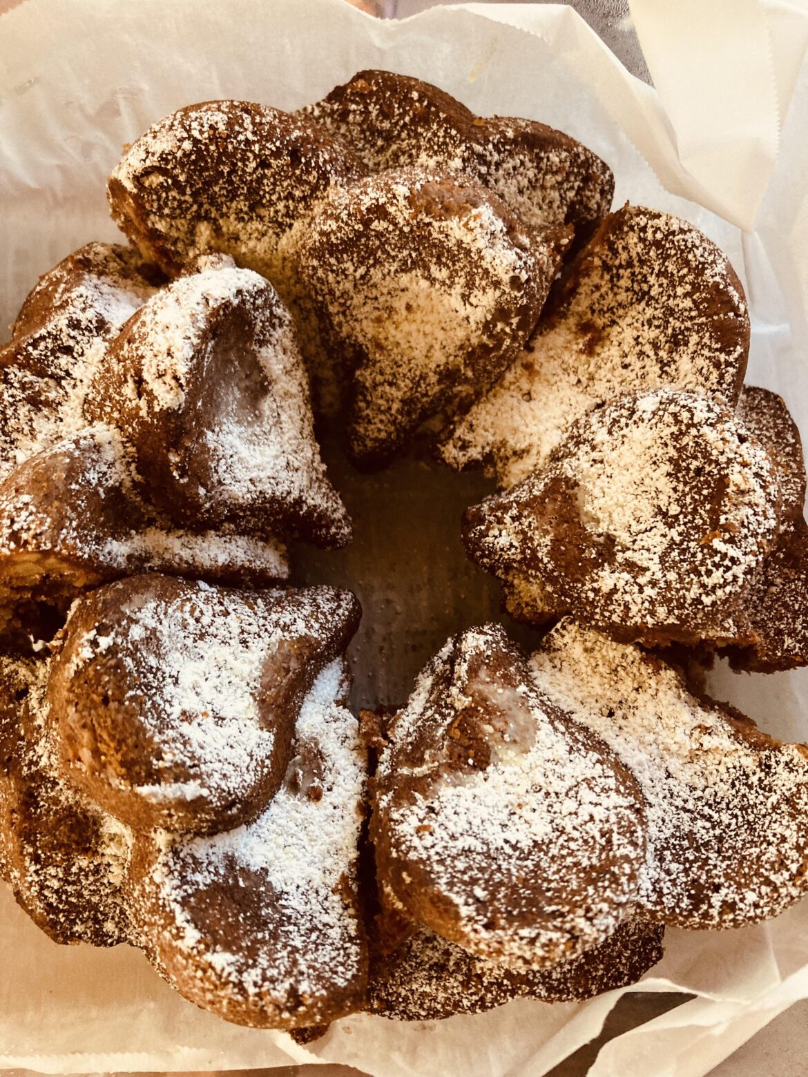 German chocolate & hazelnut cake.