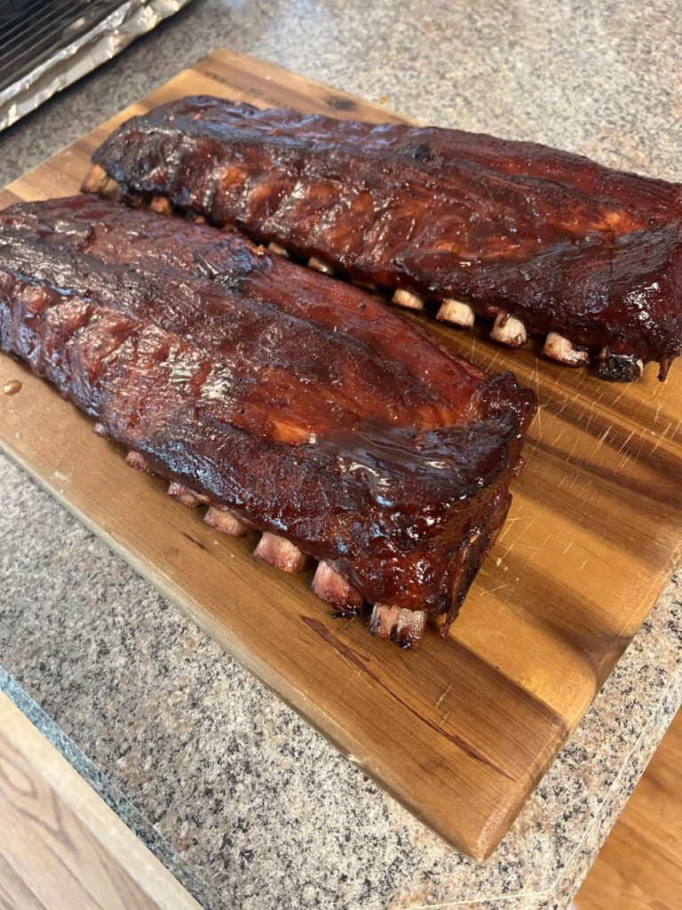 First time doing ribs in the pellet smoker
