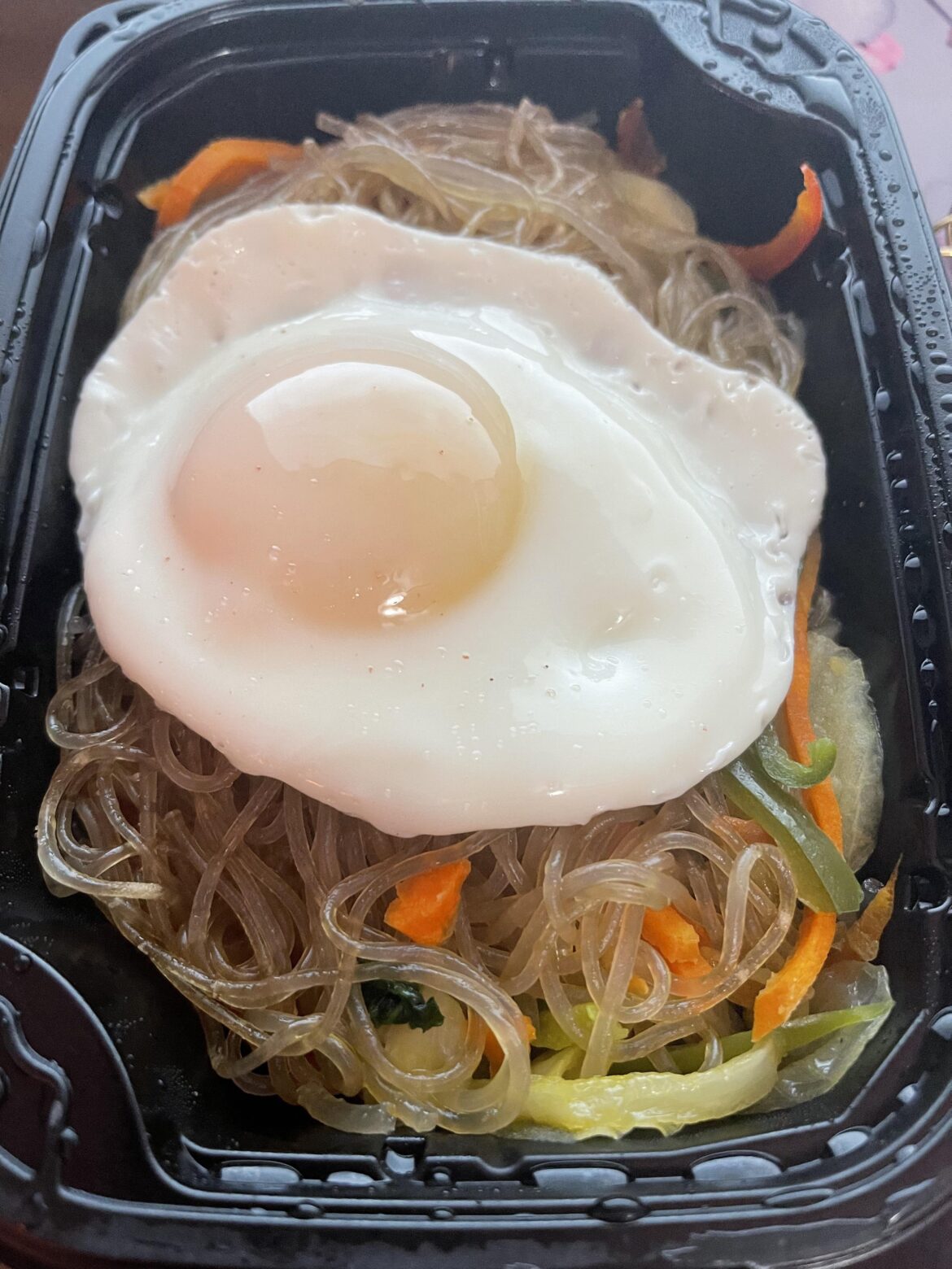 My favorite lunch at the moment! Trader Joe’s Korean glass noodles with an over easy egg!