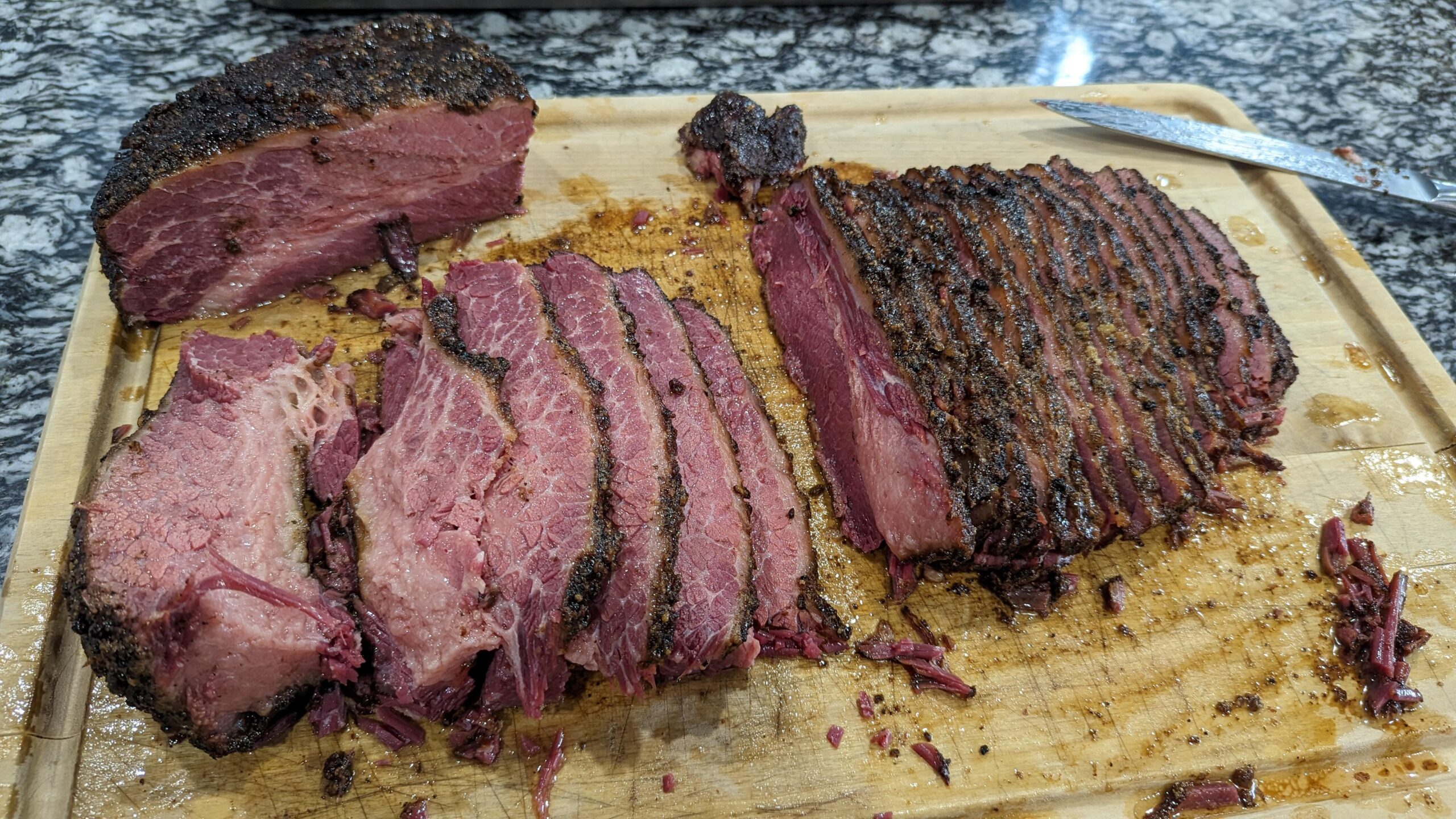 Pastrami is quickly my favorite thing to come off the smoker