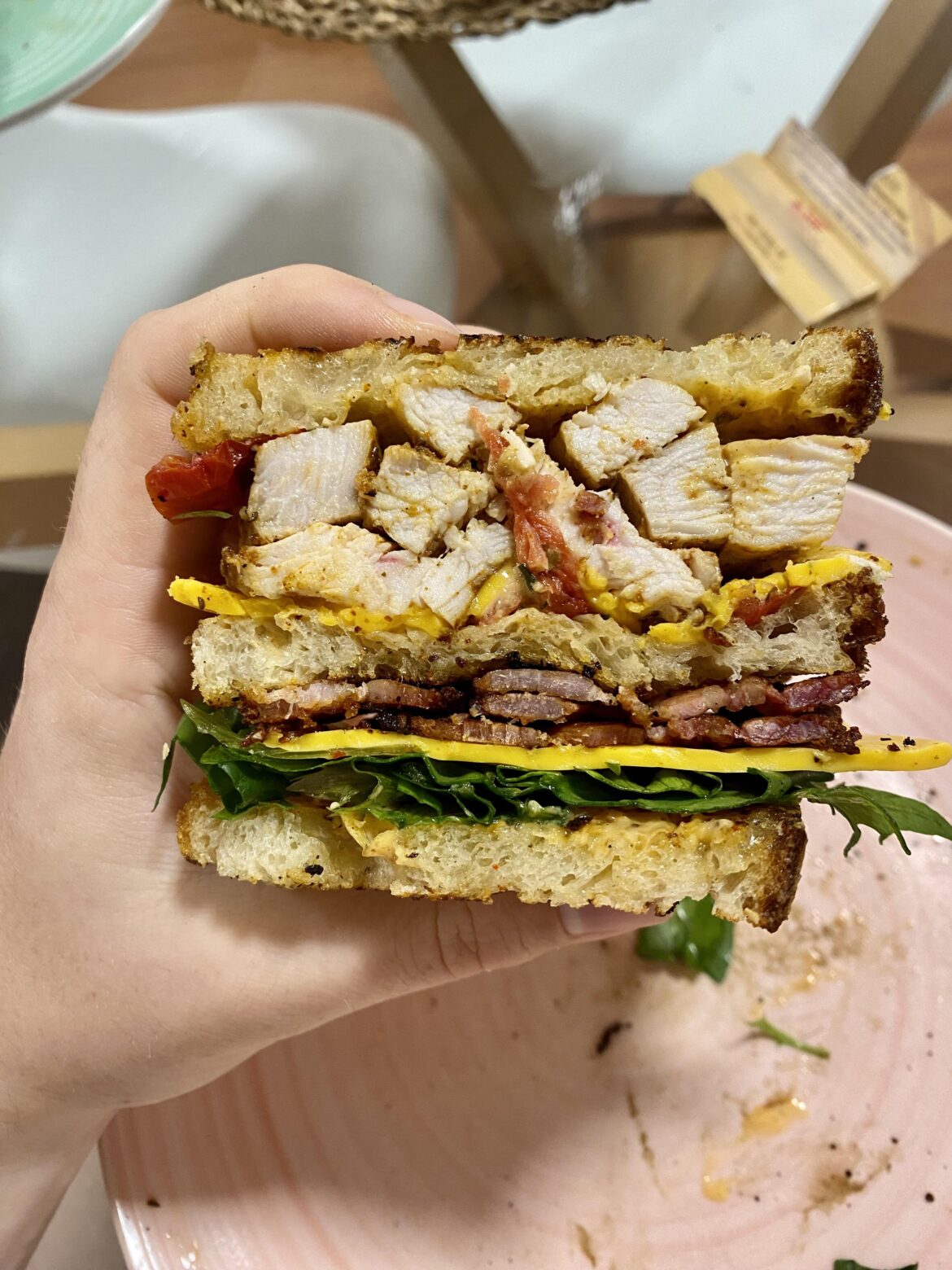 Double Decker Spicy Chicken & Bacon & Cheese