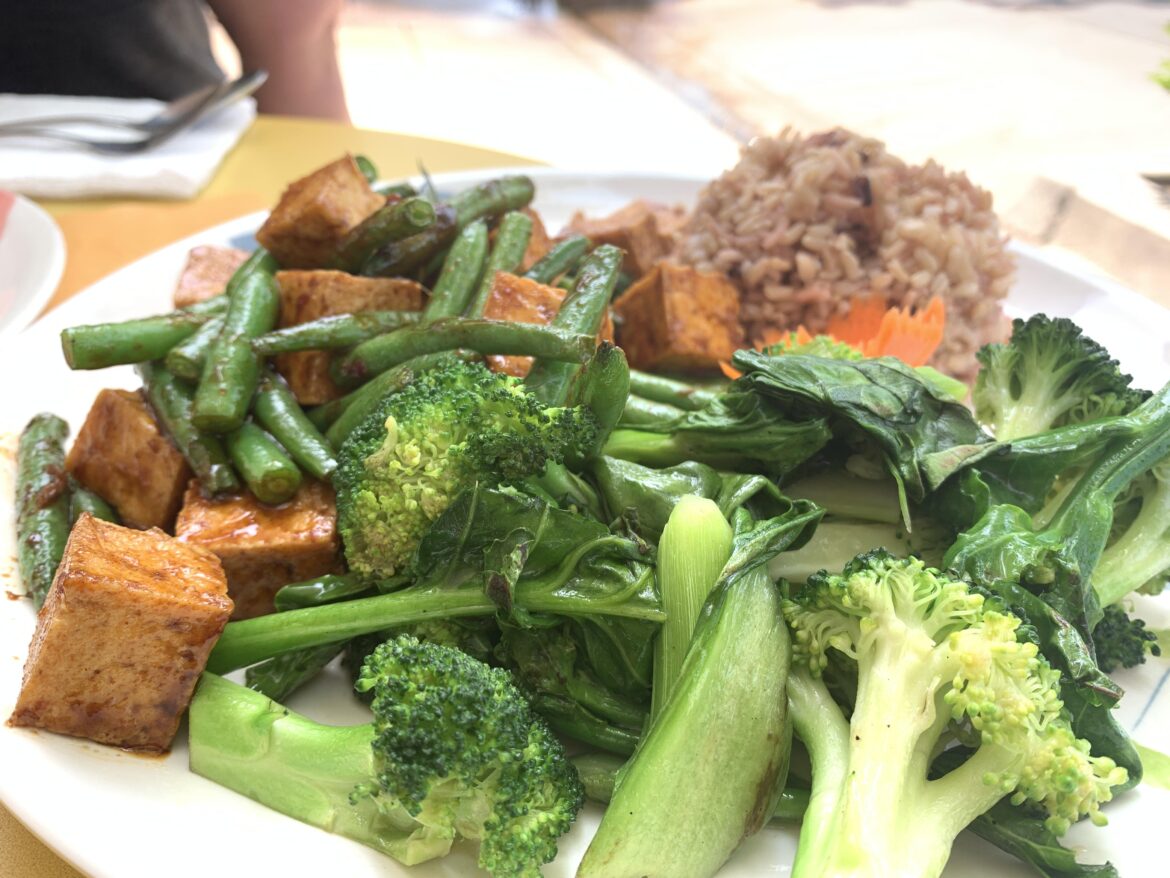 Pad Prik King with extra veggies at White Springs Cafe in downtown Arcadia. One of my favorite dishes at one of my favorite places to eat. $$