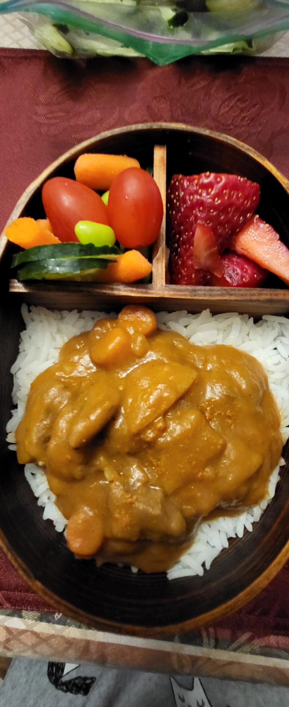 Curry and rice bento