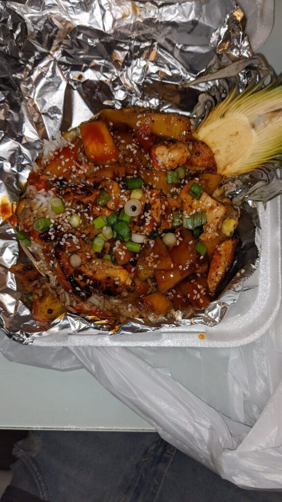 Street food @ it's best. Got this on Hollywood Blvd LA. California. The woman who made this was so nice 🙂.