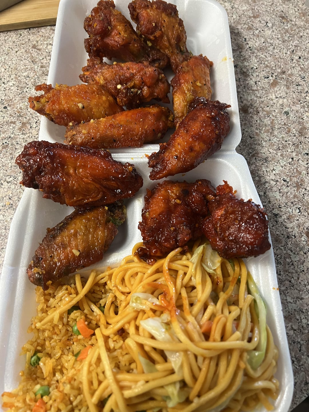 [i ate] Chinese takeout wings Dining and Cooking
