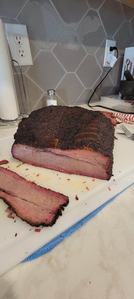 First Brisket on the pellet smoker