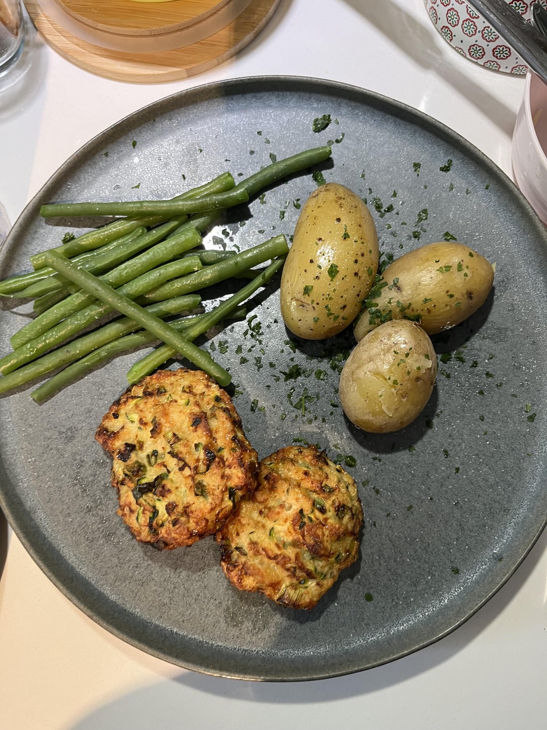 Air Fryer Chicken rissoles 100cal each Dining and Cooking