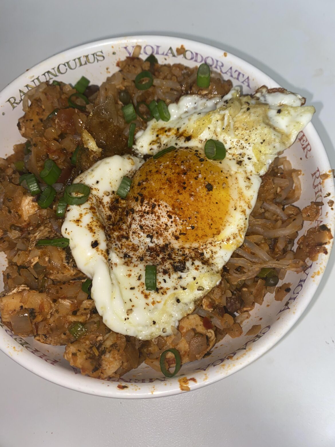 Spruced up last night’s leftovers