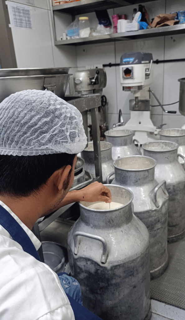 Prepping for cheese making