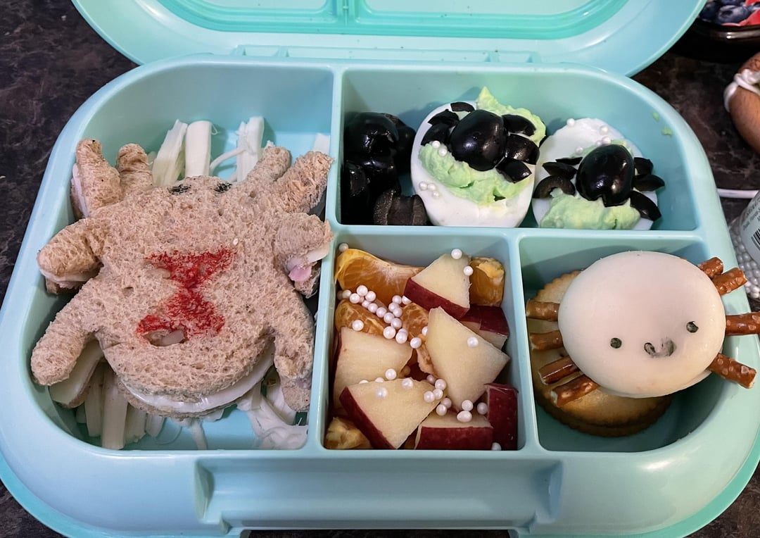 Some simple bentos for my 4 y/o with bonus bento for my husband’s