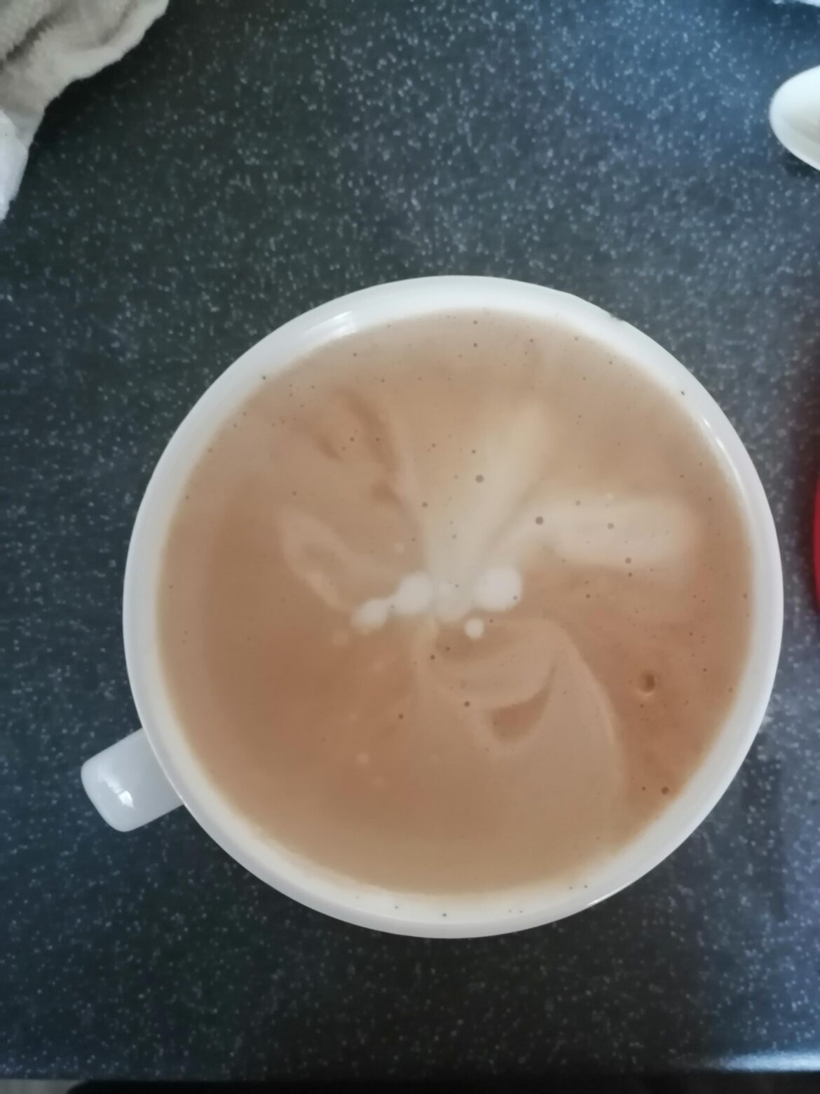 My failed attempt at latte art.