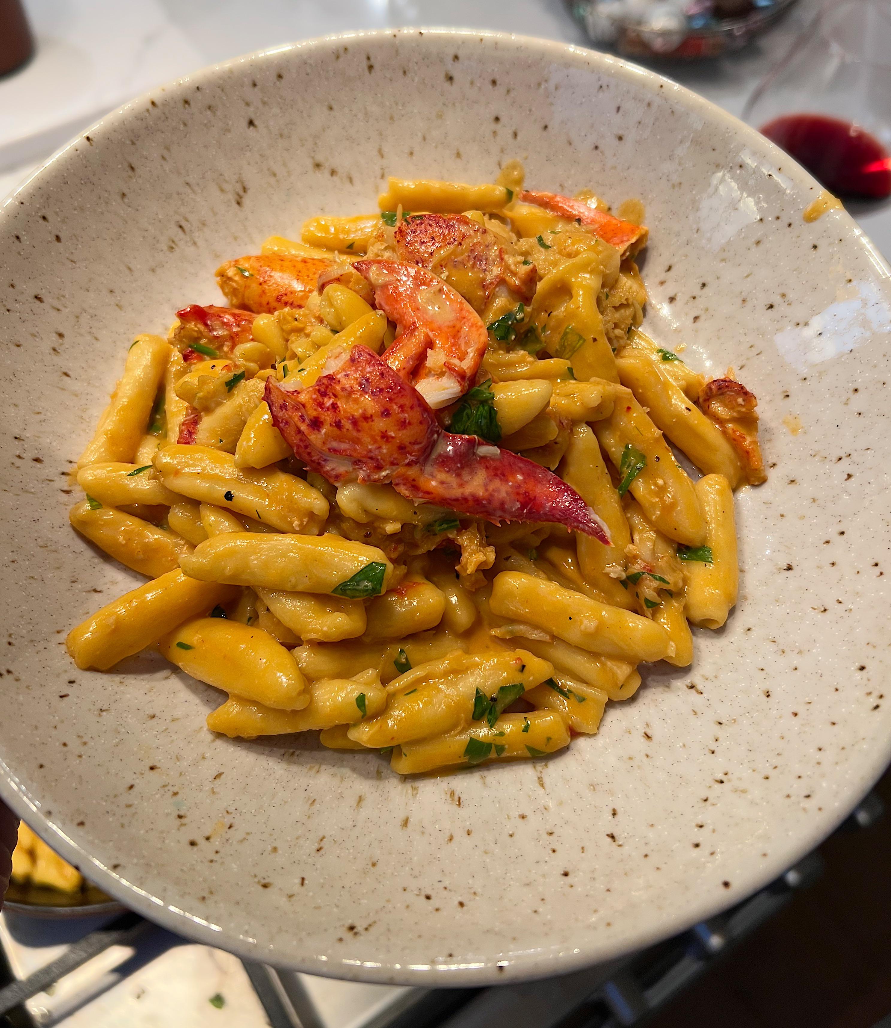 Lobster saffron casarecce Dining and Cooking