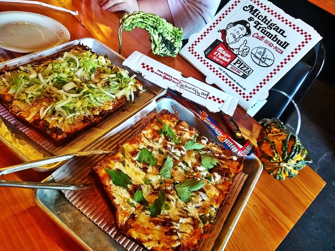 Michigan & Trumbull Pizza our favorite Detroit Style Pizza