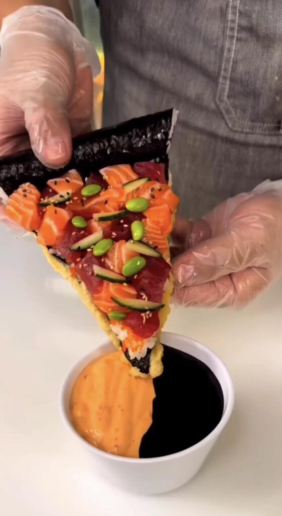 Sushi Pizza? (made by brazilians)