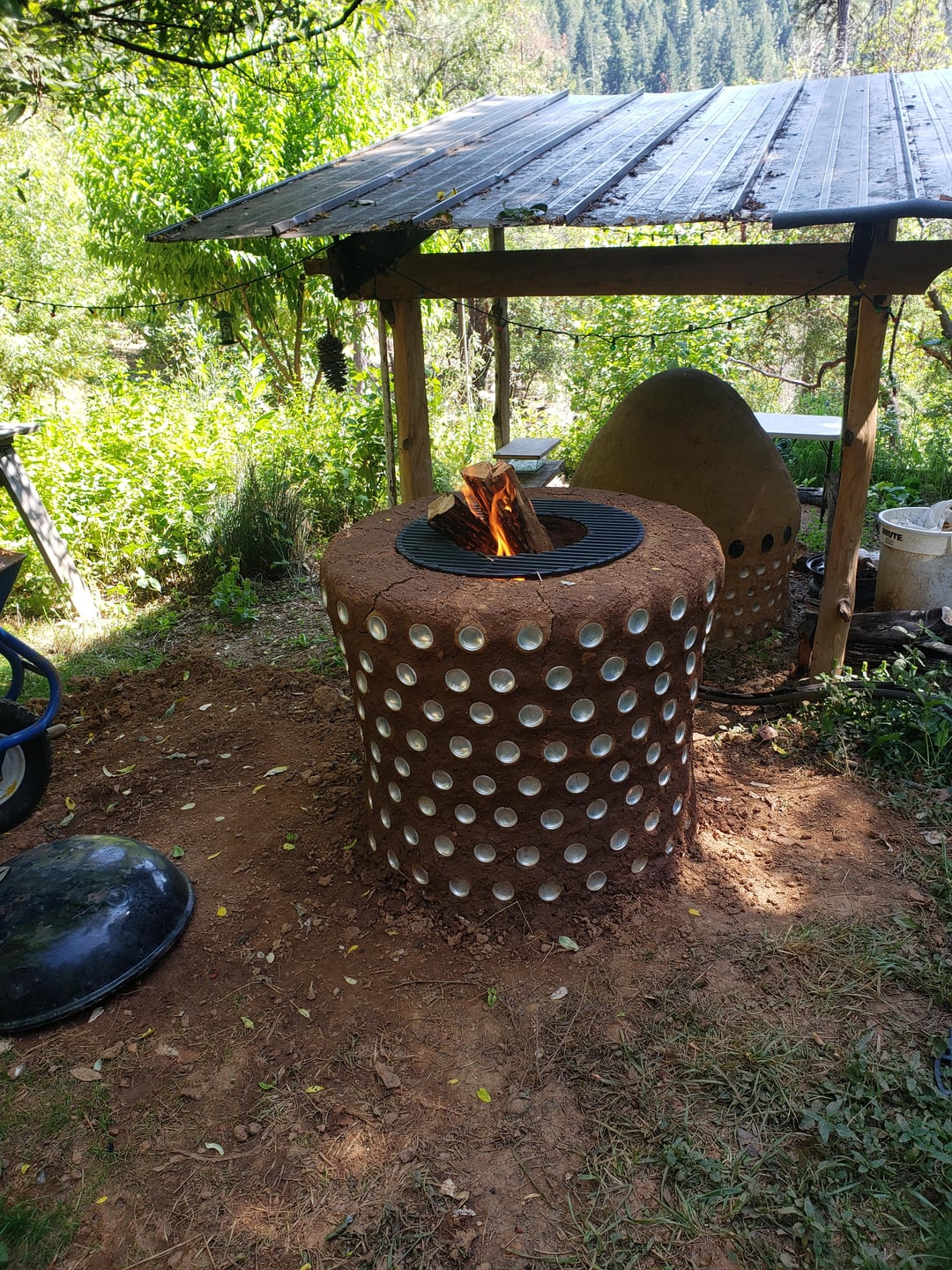 rate my setup. clay dirt and cans. Dining and Cooking